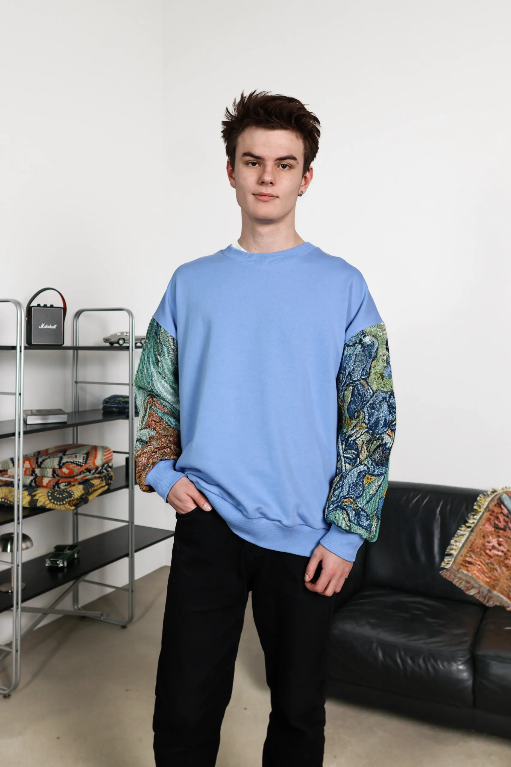 Свитшот "Irises" Голубой